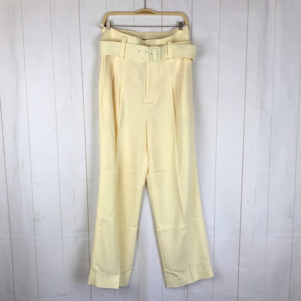 the SCRIPT cream/ yellow pants trousers designer